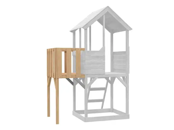 Element Treehouse: drewniany balkon